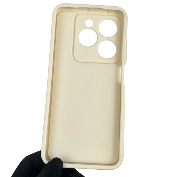 Чохол силіконовий Soft Touch для Tecno Spark 20 молочний (Повний захист камери) 0039724 фото