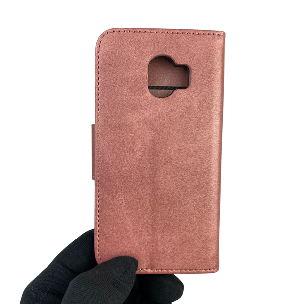 Чохол-книжка для телефона Samsung Galaxy J2 2018 (SM-J250) шкіряна з магнитною застібкою на самсунг дж2 2018 рожева 0025320 фото