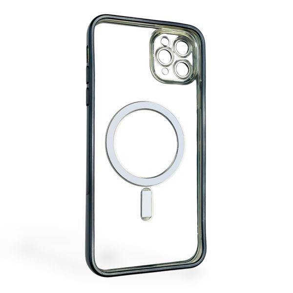 Чохол для Apple iPhone 11 Pro Max з лінзами на камері з MagSafe на айфон 11 про макс чорний 0034353 фото