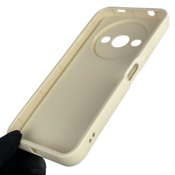 Чехол силиконовый оригинальный Soft Touch с 3D принтом мема сибу для Xiaomi Redmi A3 молочный (Полная защита камеры) 0047845 фото