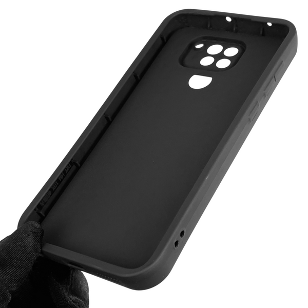 Чохол силіконовий Soft Touch з 3D принтом Майнкрафт для Xiaomi Redmi Note 9 чорний (Повний захист камери) 0041677 фото