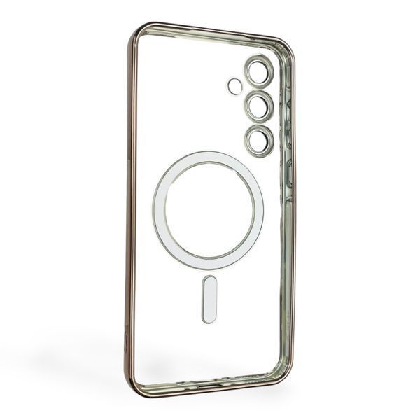 Чохол для Samsung Galaxy A35 5G (SM-A356B) з лінзами на камері з MagSafe на самсунг а35 5г рожеве золото 0034462 фото
