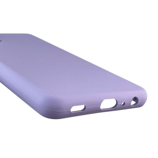 Чехол для Samsung Galaxy A52s (SM-A528F) силиконовый с микрофиброй нескользящий на самсунг а52с сиреневый 0032052 фото