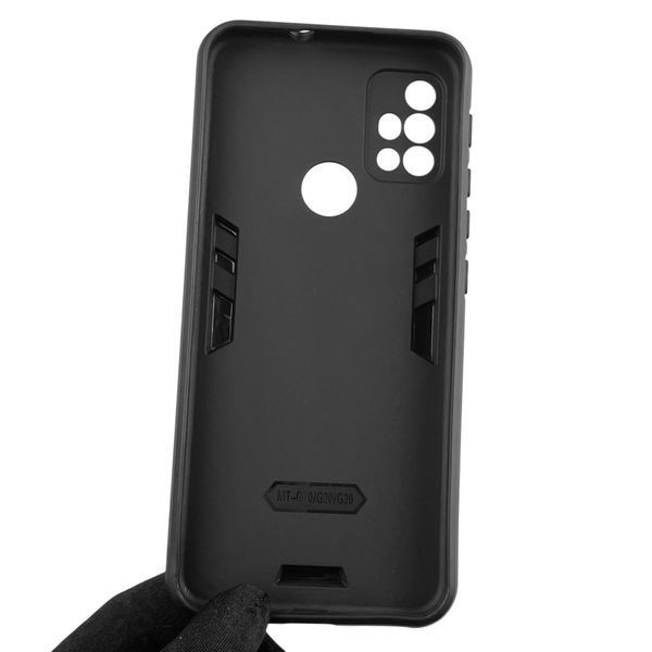 Чехол для телефона Motorola Moto G10 (789437) бронированный с кольцом-держателем на моторола г10 чёрный 0025640 фото