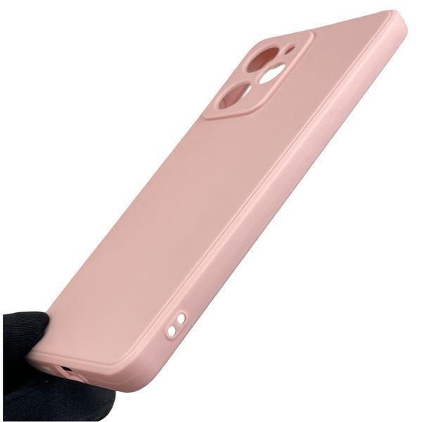 Чохол для Xiaomi POCO X5 Pro 5G з квадратними гранями із захистом камери на сяомі поко х5 про 5г пудровий 0012725 фото