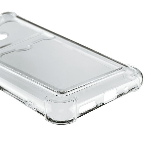 Чохол для Xiaomi Redmi 10A з бронь кутами з кишенею для візиток карток k-pop на сяомі редмі 10а прозорий 0000291 фото