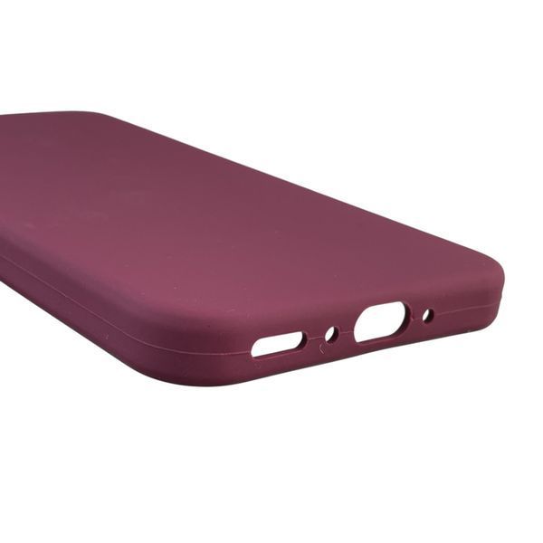Чехол для Samsung Galaxy A35 5G (SM-A356B) силиконовый с микрофиброй нескользящий на самсунг а35 5г бордовый 0031956 фото