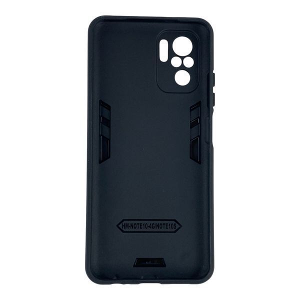 Чехол для телефона Xiaomi POCO M5s бронированный с магнитным кольцом и защитой камеры черный 0051300 фото