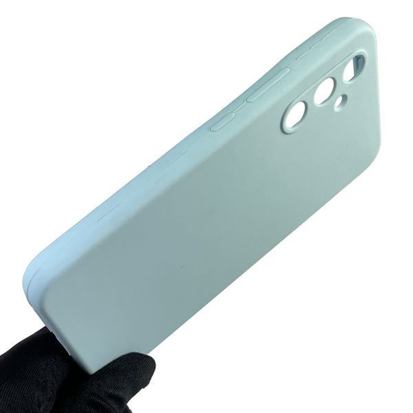 Чехол для Samsung Galaxy A54 5G (SM-A546E) силиконовый с микрофиброй нескользящий на самсунг а54 5г голубой 0032062 фото