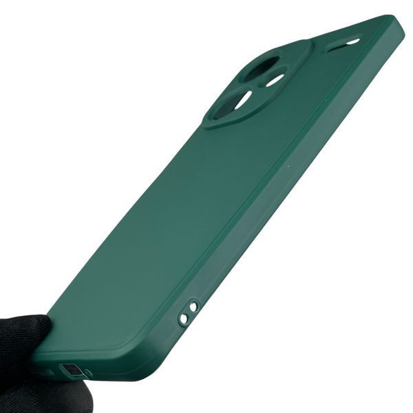Чохол для Xiaomi Redmi Note 13 Pro Plus з квадратними гранями із захистом камери на сяомі редмі нот 13 про плюс зелений 0012875 фото