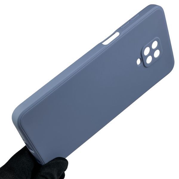 Чехол для Xiaomi Redmi Note 9s с квадратными гранями с защитой камеры на сяоми редми нот 9с голубой 0012926 фото