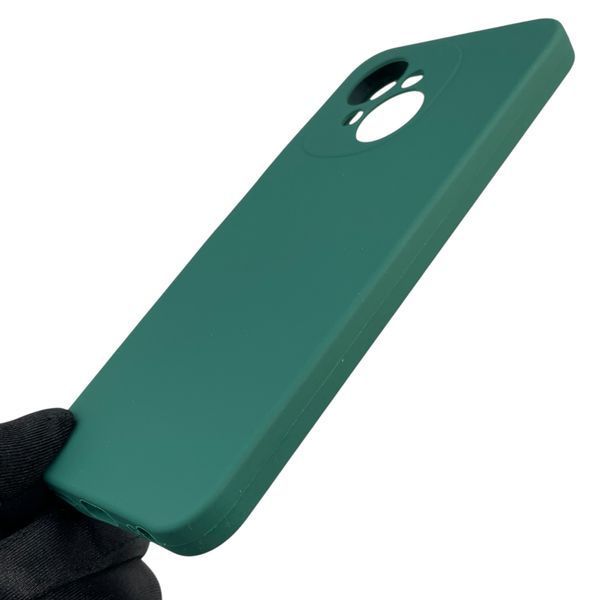 Чехол для Tecno Spark Go 2025 (KL4) силиконовый с микрофиброй нескользящий на техно спарк го 2025 зеленый 0032322 фото