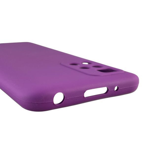 Чехол для Xiaomi Redmi 10 (4G) силиконовый с микрофиброй нескользящий на сяоми редми 10 4г фиолетовый 0032552 фото