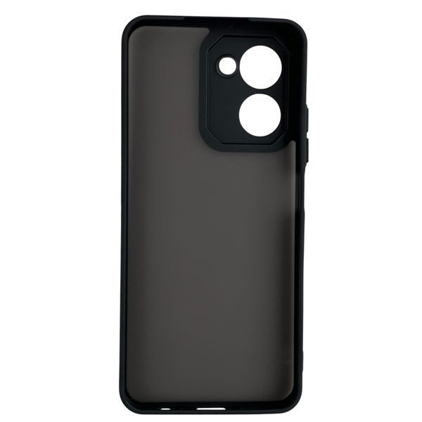 Чехол для Realme C33 черный матовый полупрозрачный (бампер, защита камеры) 0062253 фото