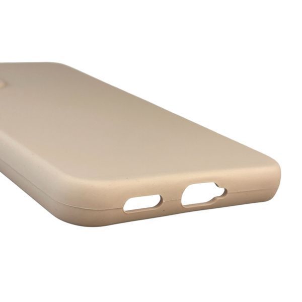Чехол для Samsung Galaxy S22 (SM-S901B) силиконовый с микрофиброй нескользящий на самсунг с22 пудровый 0032181 фото