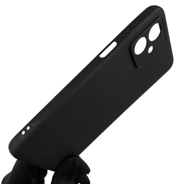 Чехол для Motorola G55 (PB5U0011RS) однотонный с защитой камеры на моторола мото г55 чёрный 0013643 фото