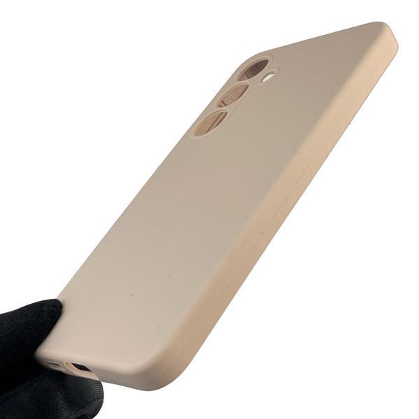 Чохол для Samsung Galaxy S25 Plus (SM-S936B) силіконовий з мікрофіброю нековзний на самсунг с25 плюс пудровий 0032219 фото
