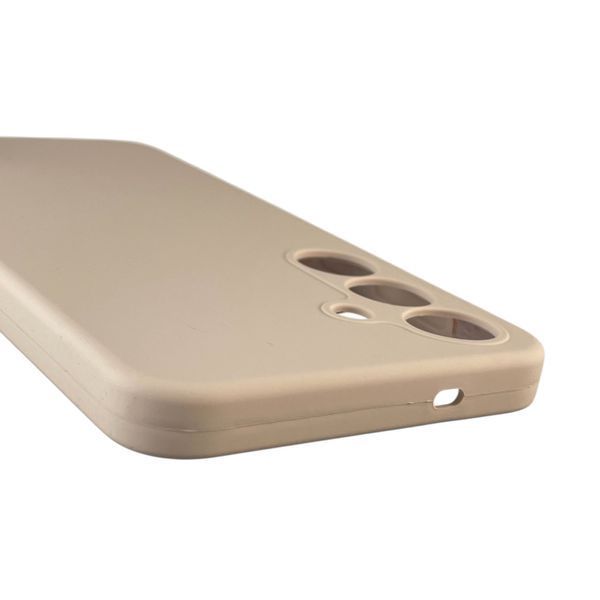 Чохол для Samsung Galaxy S25 Plus (SM-S936B) силіконовий з мікрофіброю нековзний на самсунг с25 плюс пудровий 0032219 фото