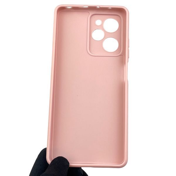 Чохол для Xiaomi POCO X5 Pro 5G з квадратними гранями із захистом камери на сяомі поко х5 про 5г пудровий 0012725 фото