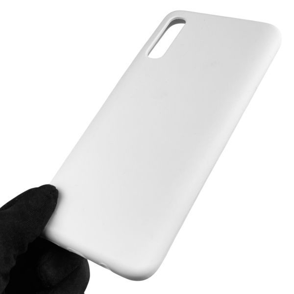 Чохол для Samsung Galaxy A70 (SM-A705F) силіконовий з мікрофіброю нековзний на самсунг а70 білий 0032102 фото