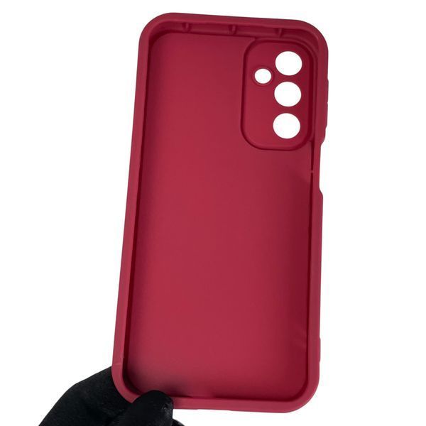 Чохол силіконовий Soft Touch з 3D принтом злого кота для Samsung Galaxy M34 5G (SM-M346) бордовий (Повний захист камери) 0047017 фото