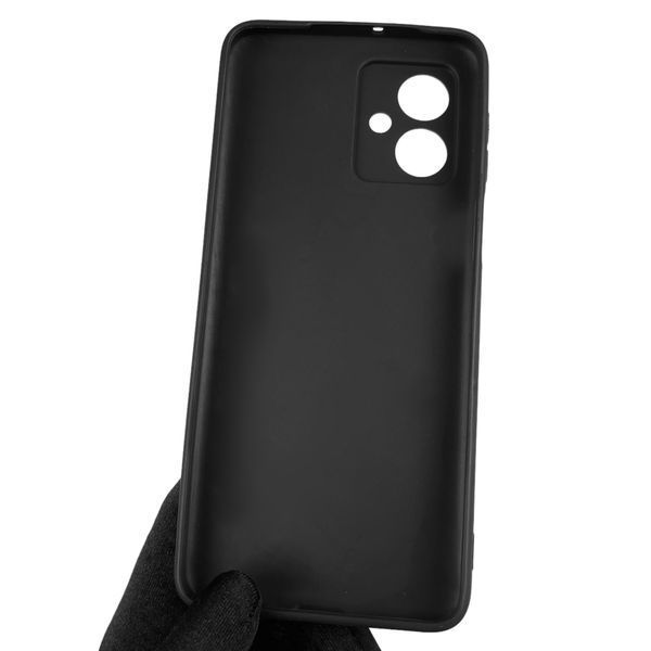 Чехол для Motorola G55 (PB5U0011RS) однотонный с защитой камеры на моторола мото г55 чёрный 0013643 фото