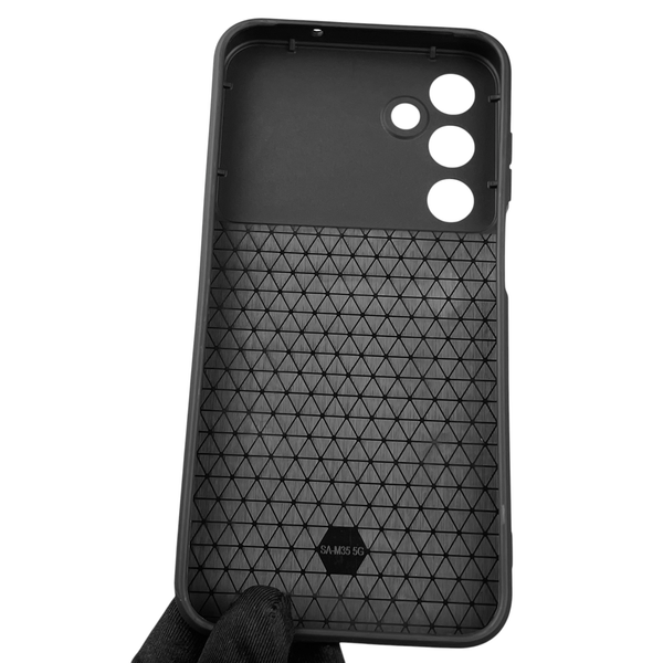 Чехол для Samsung Galaxy M35 5G (M356B) бронированный с кольцом со шторкой на самсунг м35 5г чёрный rg1 0015808 фото
