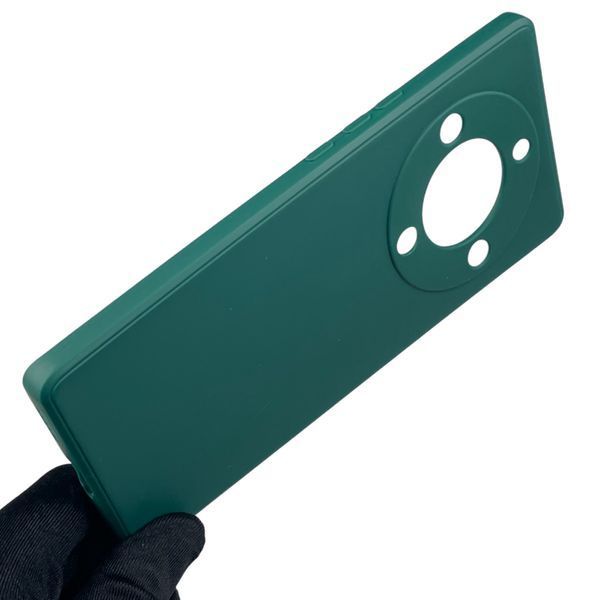 Чехол для Huawei Honor Magic 5 Lite 5G с квадратными гранями с защитой камеры на хонор меджик 5 лайт зелёный 0012330 фото