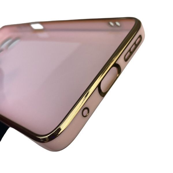 Чохол для Motorola Moto G14 (PAYF0006RS) з кільцем-підставкою із золотою окантовкою на моторола мото г14 пудровий gs1 0020406 фото