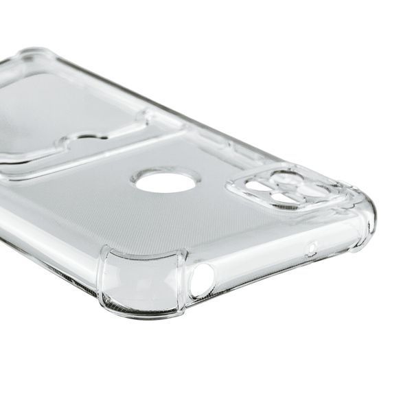 Чохол для Xiaomi Redmi 10A з бронь кутами з кишенею для візиток карток k-pop на сяомі редмі 10а прозорий 0000291 фото