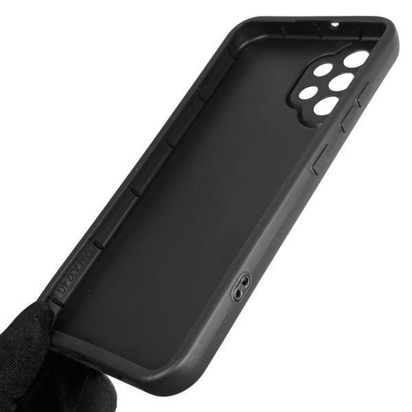 Чехол силиконовый оригинальный Soft Touch с 3D принтом смешного теда мишки для Samsung Galaxy A32 4G (SM-A325F) черный (Полная защита камеры) 0048680 фото
