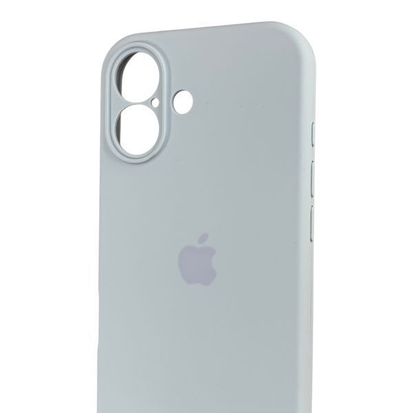 Чехол Silicone Case для Apple iPhone 17 синий Sierra Blue (soft touch, кольца камеры, микрофибра) 0061903 фото