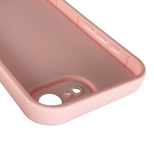 Чехол силиконовый Soft Touch с 3D принтом смешного теда мишки для Apple iPhone 16e розовый (Полная защита камеры) 0049354 фото