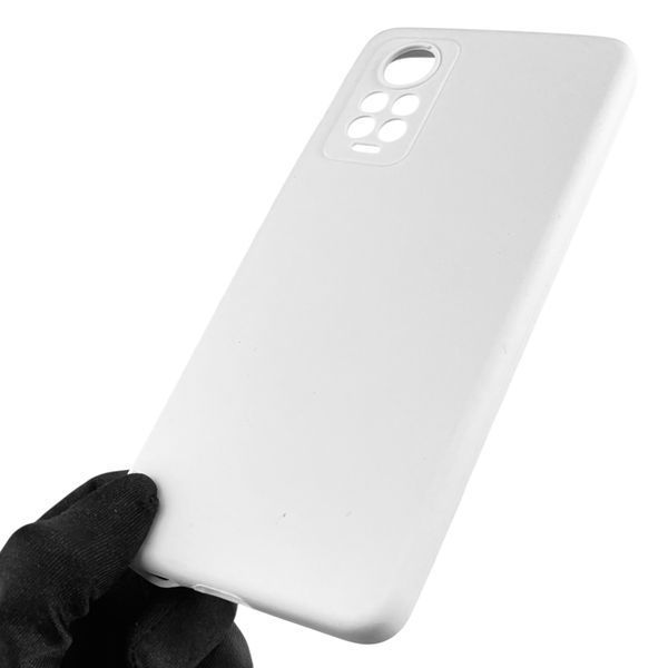 Чохол для Xiaomi Redmi Note 11 Pro 4G силіконовий з мікрофіброю нековзний на сяомі редмі нот 11 про 4г білий 0032675 фото