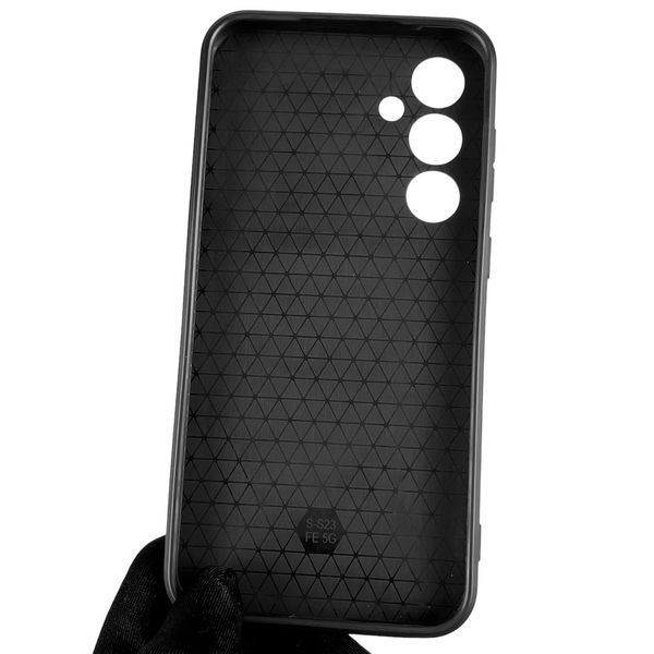 Чохол Samsung Galaxy S23 FE (SM-S711) броньований з кільцем зі шторкою на самсунг з23 фе чорний 0007932 фото
