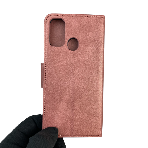 Чохол-книжка для телефона Tecno Spark 7 Go (KF6m) шкіряна з магнитною застібкою на техно спарк 7 го рожева 0025529 фото