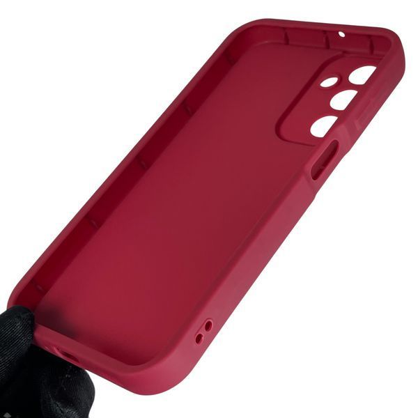 Чохол силіконовий Soft Touch з 3D принтом злого кота для Samsung Galaxy M34 5G (SM-M346) бордовий (Повний захист камери) 0047017 фото