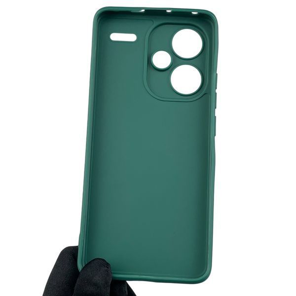 Чохол для Xiaomi Redmi Note 13 Pro Plus з квадратними гранями із захистом камери на сяомі редмі нот 13 про плюс зелений 0012875 фото