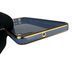 Чехол для Samsung Galaxy A22 4G SM-A225F с кольцом-подставкой с золотой окантовкой на самсунг а22 синий gs1 0020592 фото 4