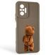 Чохол силіконовий оригінальний Soft Touch з 3D принтом кумедний тед ведмідик для Xiaomi Redmi Note 10 Pro коричневий (Повний захист камери) 0048981 фото 1