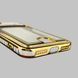 Чохол для Apple iPhone SE 2020 із золотою окантовкою з кишенькою для карток на айфон се 2020 золотий 0013183 фото 6
