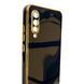 Чехол для Xiaomi Mi 9 Lite черный глянцевый с золотой окантовкой (глянцевый, золотая окантовка) 0062453 фото 3