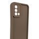 Чехол силиконовый Soft Touch для Oppo A74 4G коричневый (Полная защита камеры) 0054285 фото 3