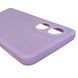 Чехол для OPPO A58 4G однотонный с квадратными гранями с защитой камеры на оппо а58 4г сиреневый 0001246 фото 5