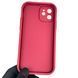 Чехол силиконовый оригинальный Soft Touch с 3D принтом мема сибу для Apple iPhone 12 бордовый (Полная защита камеры) 0047293 фото 2
