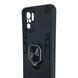 Чехол для телефона Xiaomi POCO M5s бронированный с магнитным кольцом и защитой камеры черный 0051300 фото 6