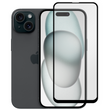 Защитное стекло 6D OG для телефона Apple iPhone 15 полноэкранное противоударное на айфон 15 черное