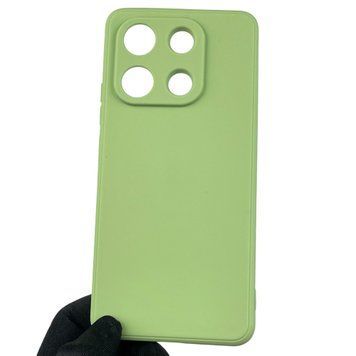 Чохол для Xiaomi Redmi Note 13 4G з квадратними гранями із захистом камери на сяомі редмі нот 13 4г фісташковий 0012861 фото