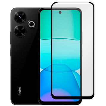 Захисне скло 6D OG для телефона Xiaomi POCO M6 4G повноекранне протиударне на сяомі поко M6 4г чорне 0014037 фото