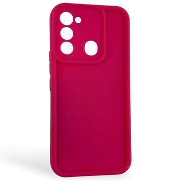 Чохол силіконовий Soft Touch для Tecno Spark Go (KG5m) малиновий (Повний захист камери) 0054434 фото